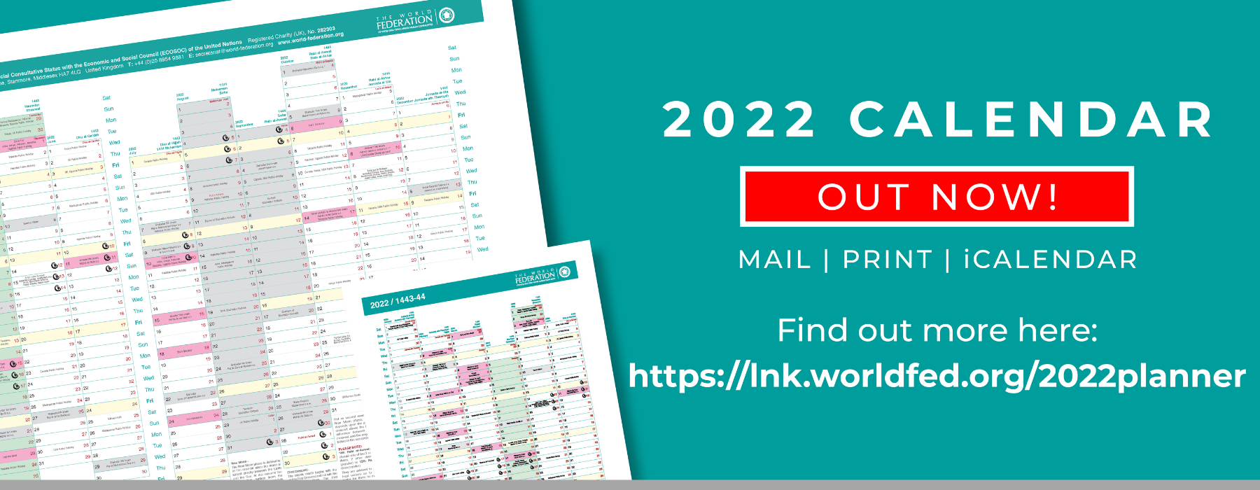 2022 Year Planner - The World Federation Of Ksimc
