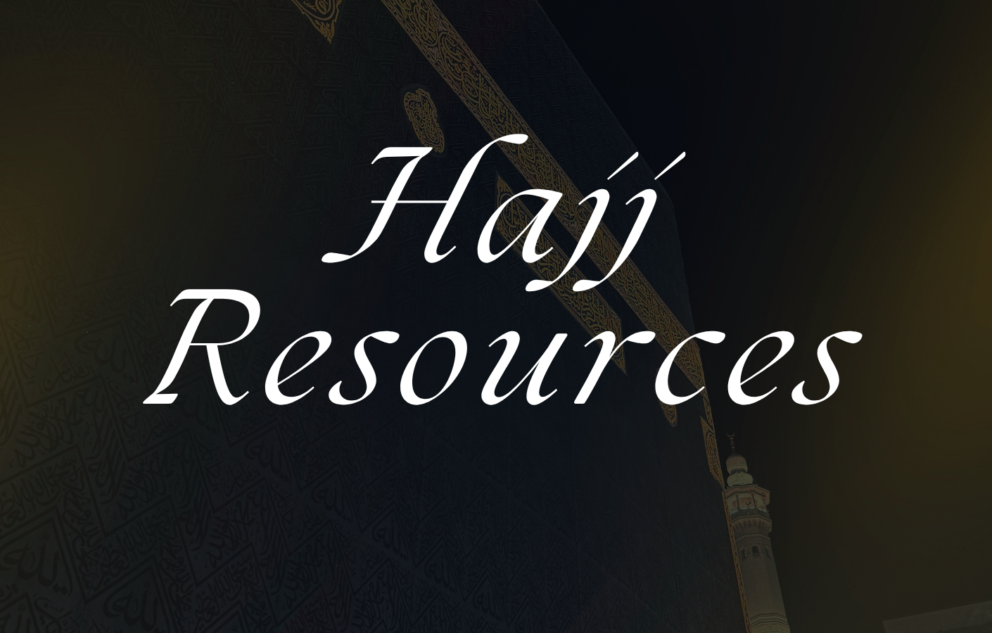 Hajj Resources